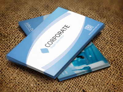 Corporate Business Card Vol 2 branding business card clean colors corporate corporate business card minimal new professional template visiting card