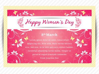 Womens Day Greeting Card