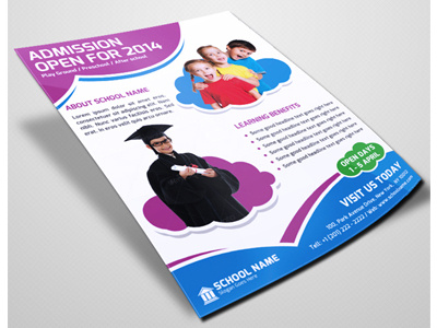 School Promoting Flyer Template admission flyer corporate flyer flyer flyer template graphic river psd school flyer school promotion flyer template