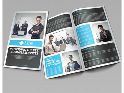 Creative Corporate Bi Fold Brochure Vol 15