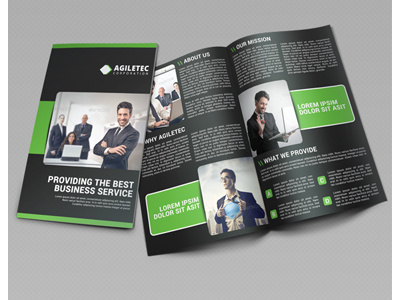 Creative Corporate Bi Fold Brochure Vol 13