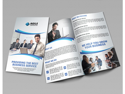 Creative Corporate Bi Fold Brochure Vol 12