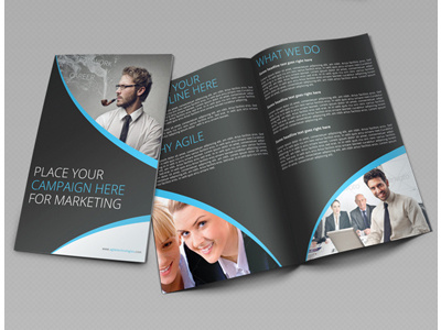 Creative Corporate Bi Fold Brochure Vol 14