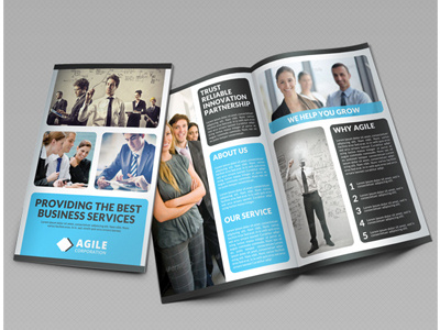 Corporate Bi Fold Brochure Vol 17