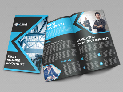 Creative Corporate Bi Fold Brochure Vol 16