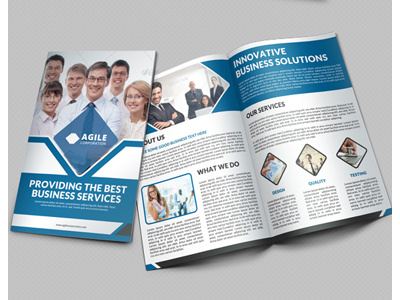 Creative Corporate Bi Fold Brochure Vol 20