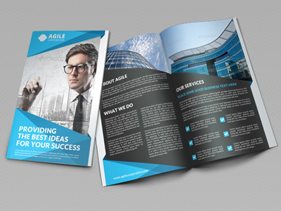 Creative Corporate Bi Fold Brochure Vol 25