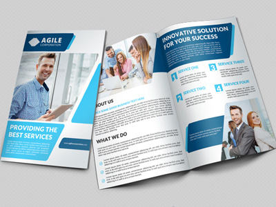 Creative Corporate Bi Fold Brochure Vol 27