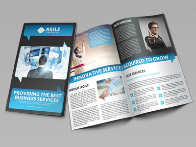 Creative Corporate Bi Fold Brochure Vol 29