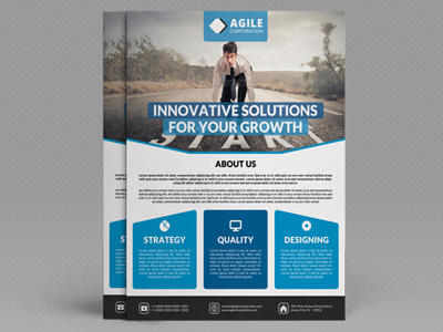 Corporate Flyer Template Vol 43 a4 ad advertising branding business flyer business material corporate flyer graphic river psd template