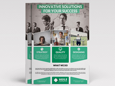 Corporate Flyer Template Vol 44 ad advertising business material corporate psd flyer graphic river template