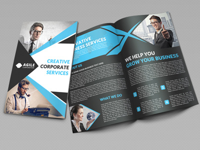 Creative Corporate Bi Fold Brochure Vol 32