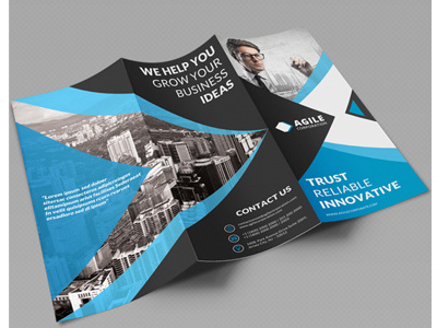 Creative Corporate Tri Fold Brochure Vol 31 ad advertising branding business material business trifold corporate material corporate trifold graphic river psd psd template template trifold