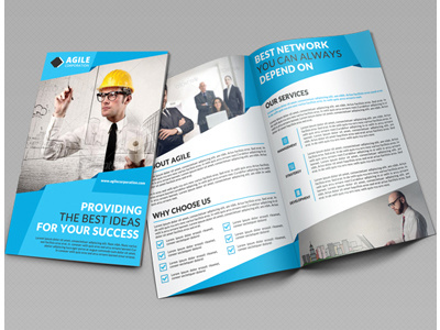 Creative Corporate Bi Fold Brochure Vol 33