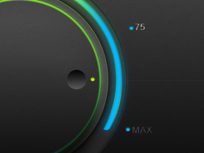 Volume wheel widget