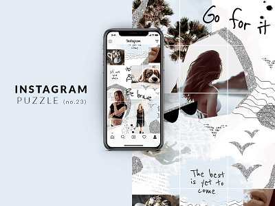 Instagram puzzle template - Modern