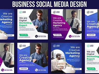 Social Media Post Design - Digital Business Marketing Banner