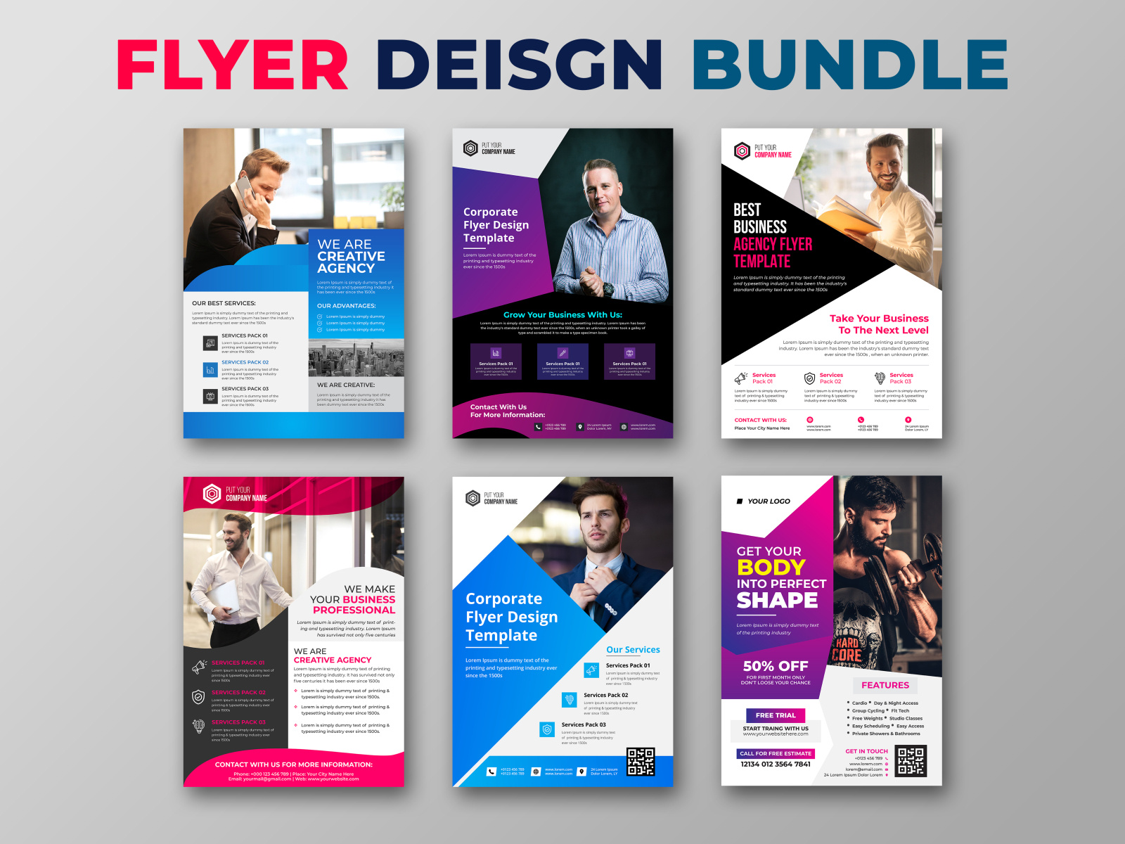 Flyer Design Bundle Template by Asadul Ripon on Dribbble