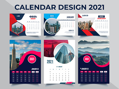 2021 Calendar Template Design Bundle banner design business flyer design corporate flyer flyer design print flyer trifold brochure wall calendar template