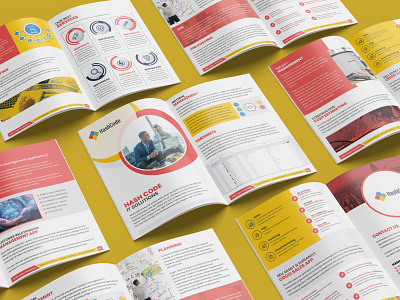 Business product brochure company profile annual report handbook