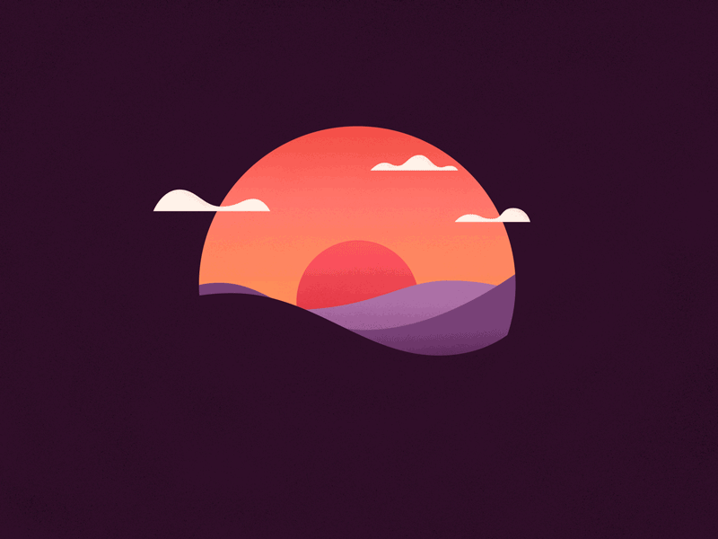 Ending endings gif gif animation illustration sunset thankful