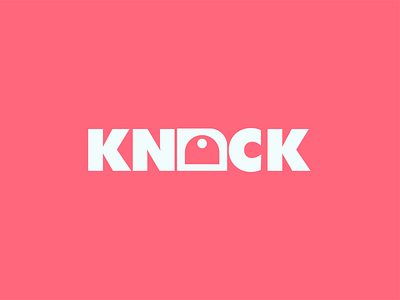 knock logo design art branding design illustration logo minimal
