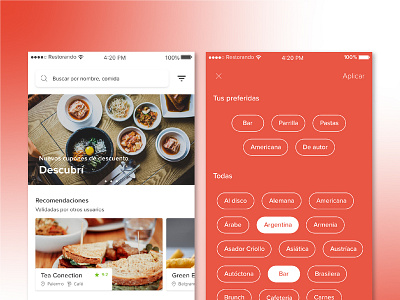 #01 Mobile App / UI app design restaurant app ui ux