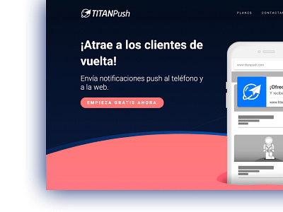 Home - TitanPush branding design ui ux web webdesign