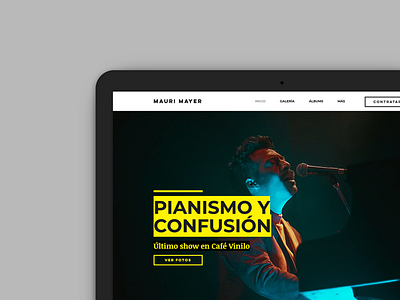 Web Design for Mauri Mayer - Music Artist ui web webdesign