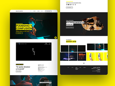 Web Design for Mauri Mayer - Music Artist ui web webdesign