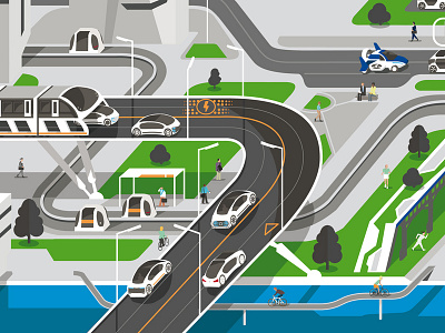 BASF mobility of tomorrow automotive illustration mobility of tomorrow