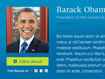Barack's profile america barack meridien open sans prez profile ui