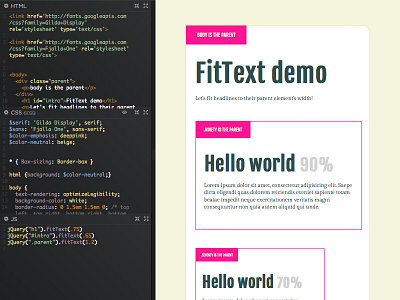 FitText demo