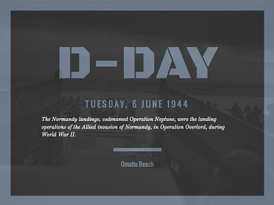 Dday css frontend html js typography