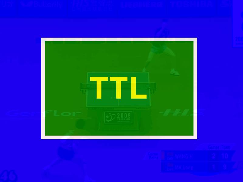 Table Tennis League branding front-end ping-pong tubular video