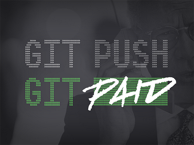 GIT PUSH && GIT PAID design front end git swag triblend tshirt