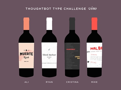 Vino Type Challenge fun type typography wine