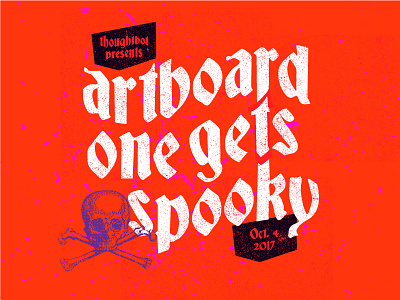 So Artboard 1 Just Happened challenge illustration meetup spooky typography