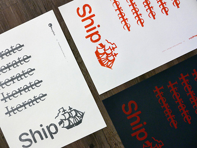 Ship Ship Ship design posters screenprinting