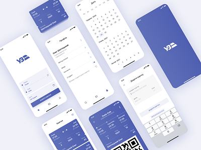 Ukrzaliznytsia Concept concept mobile app new ticket travel trend ui widgets