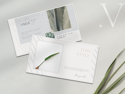 FREE VEGA - PowerРoint Template banner branding brush card color design downtown flora free free design grey minimal minimalistic powerpoint pptx presentation presentation design presentation template style template