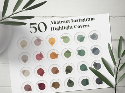 Abstract Instagram Highlight Covers banner blog cover design highlights instagram instagram template social media stories story story cover style template