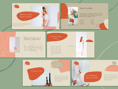 Melissa Powerpoint Template banner botanical design fashion marketing monstera pitch powerpoint pptx presentation style template