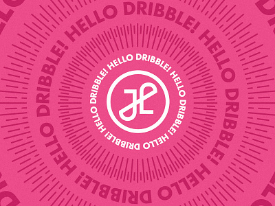 Hello, Dribbble! branding debut dribble hello logo self promotion