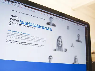 Republic Architecture Careers Site architecture site web design web dev web development website winnipeg