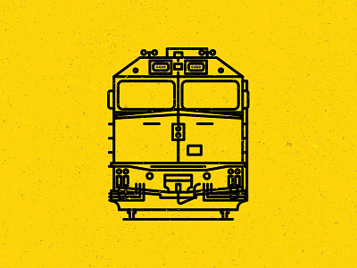 Via Rail canada flat icon illustration line train vector winnipeg