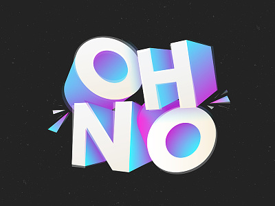 Oh No font illustration lettering letters type typography