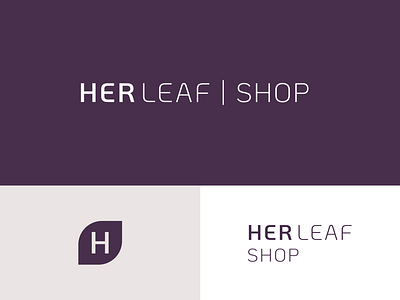 Her Leaf Logo Design branding design graphic design illustrator logo vector