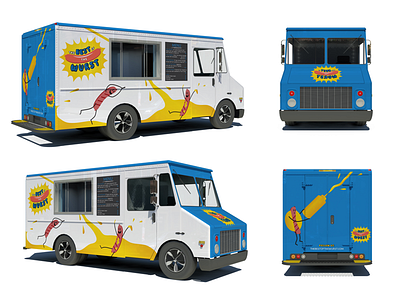 Best of the Wurst: Food Truck Design branding bratwurst character design characterdesign characters design food truck illustration illustrator illustrator cc logo typography
