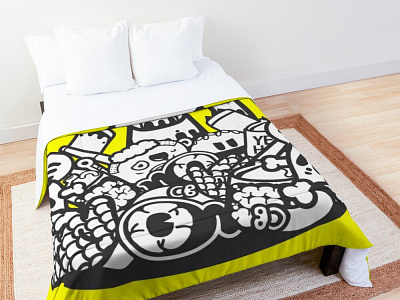 Butch! Bedcover character design design graphic art illustration kawaii vector vector illustration